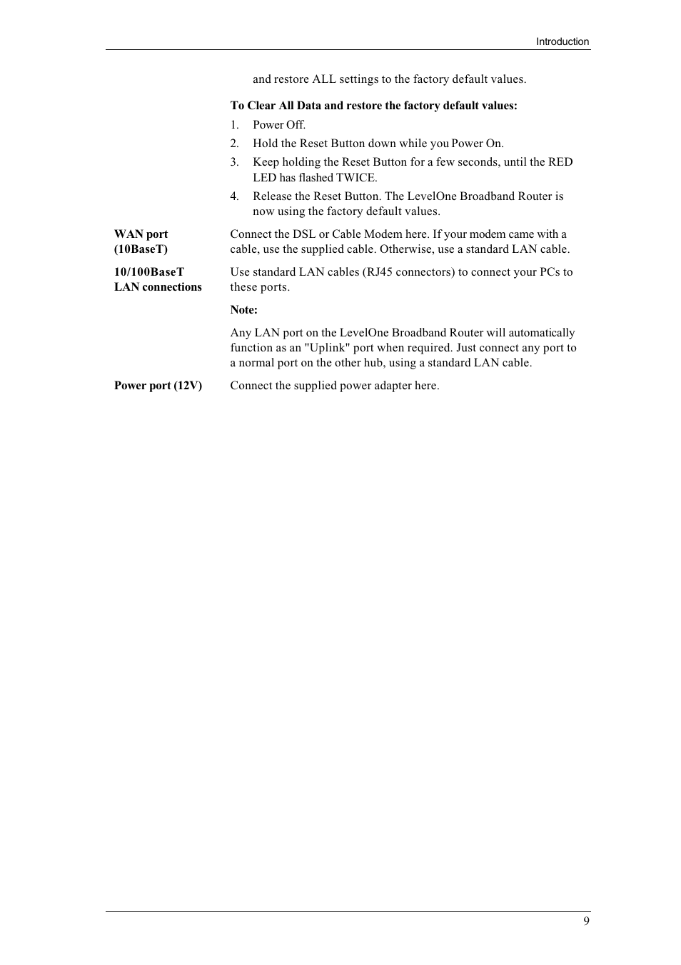 LevelOne FBR-1400TX User Manual | Page 13 / 93