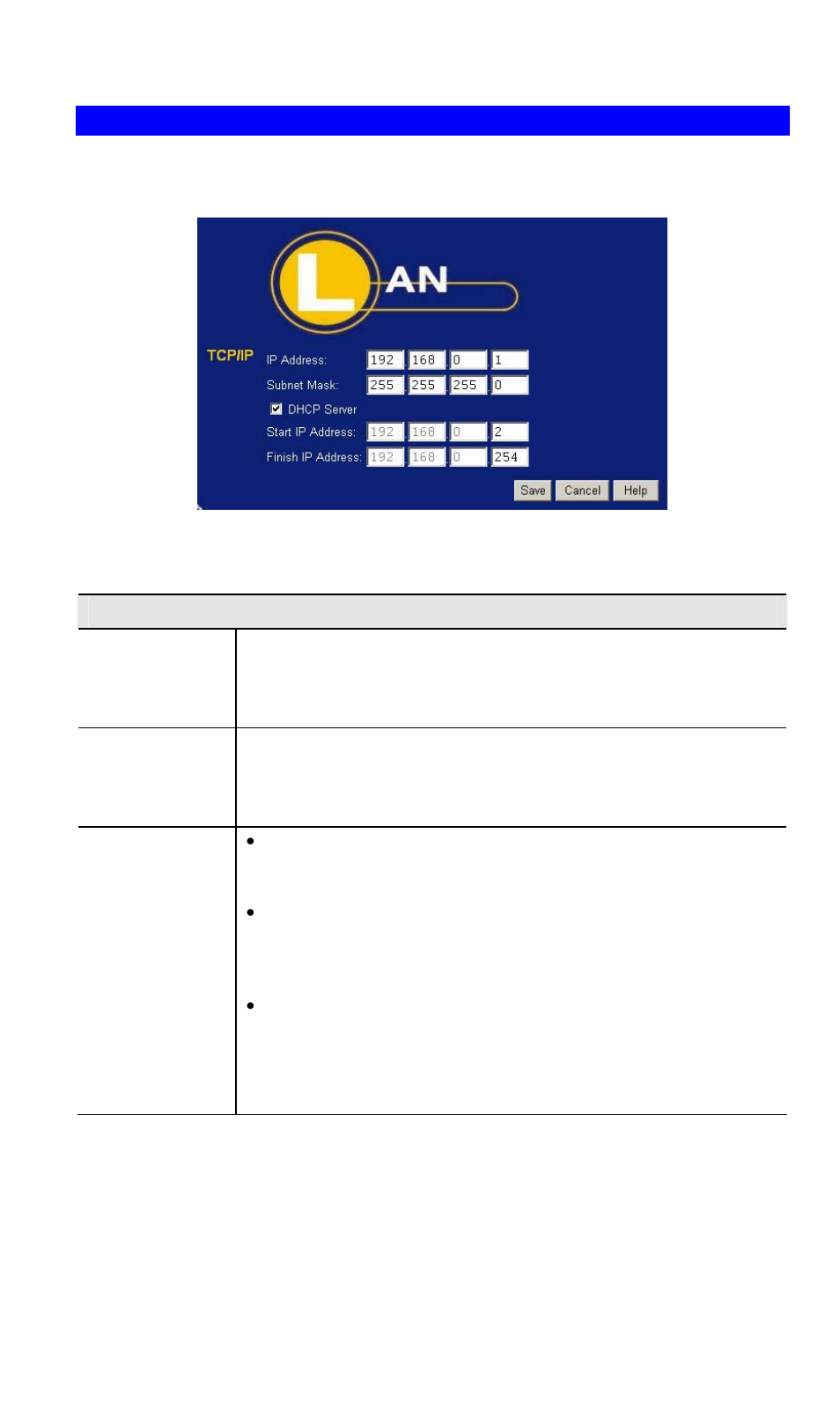 Lan screen | LevelOne WBR-3407 11g User Manual | Page 17 / 99