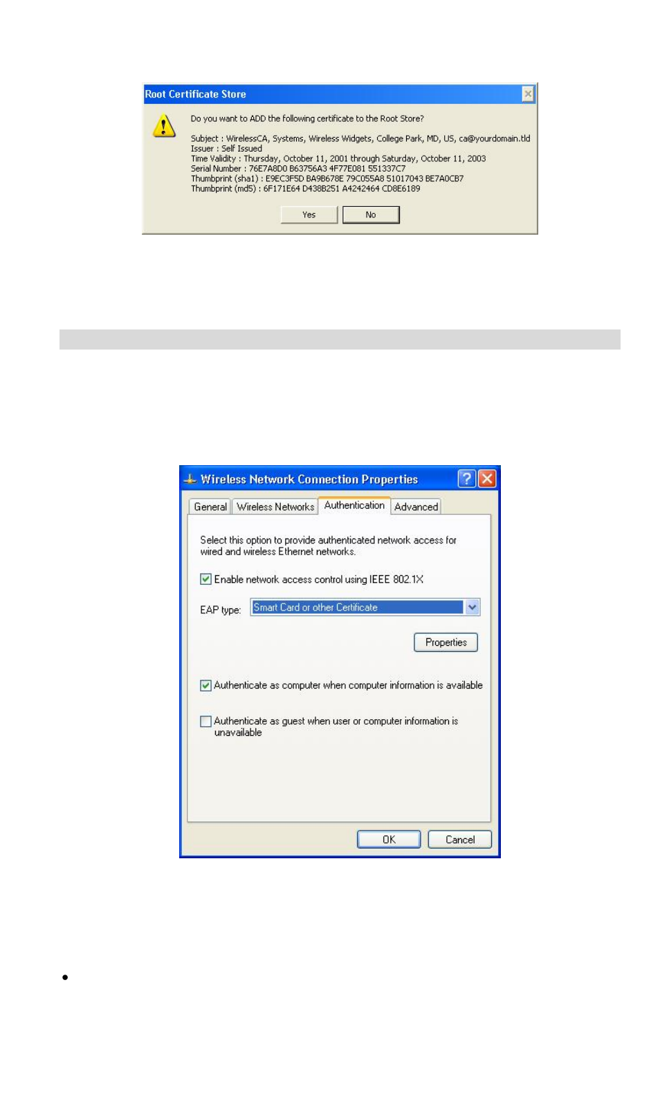 1x authentication setup | LevelOne WBR-3407 11g User Manual | Page 53 / 99