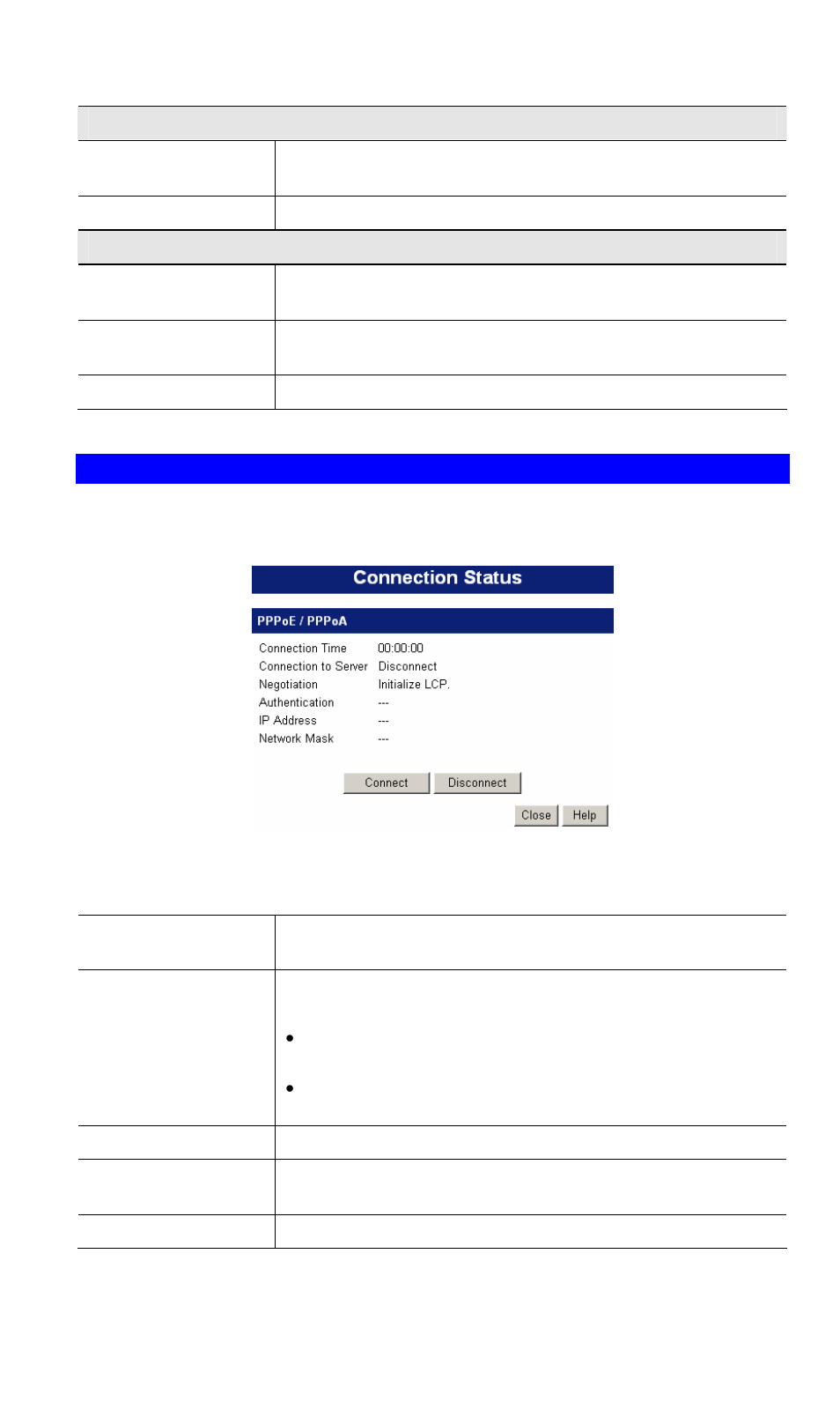 Connection status - pppoe & pppoa | LevelOne WBR-3407 11g User Manual | Page 58 / 99