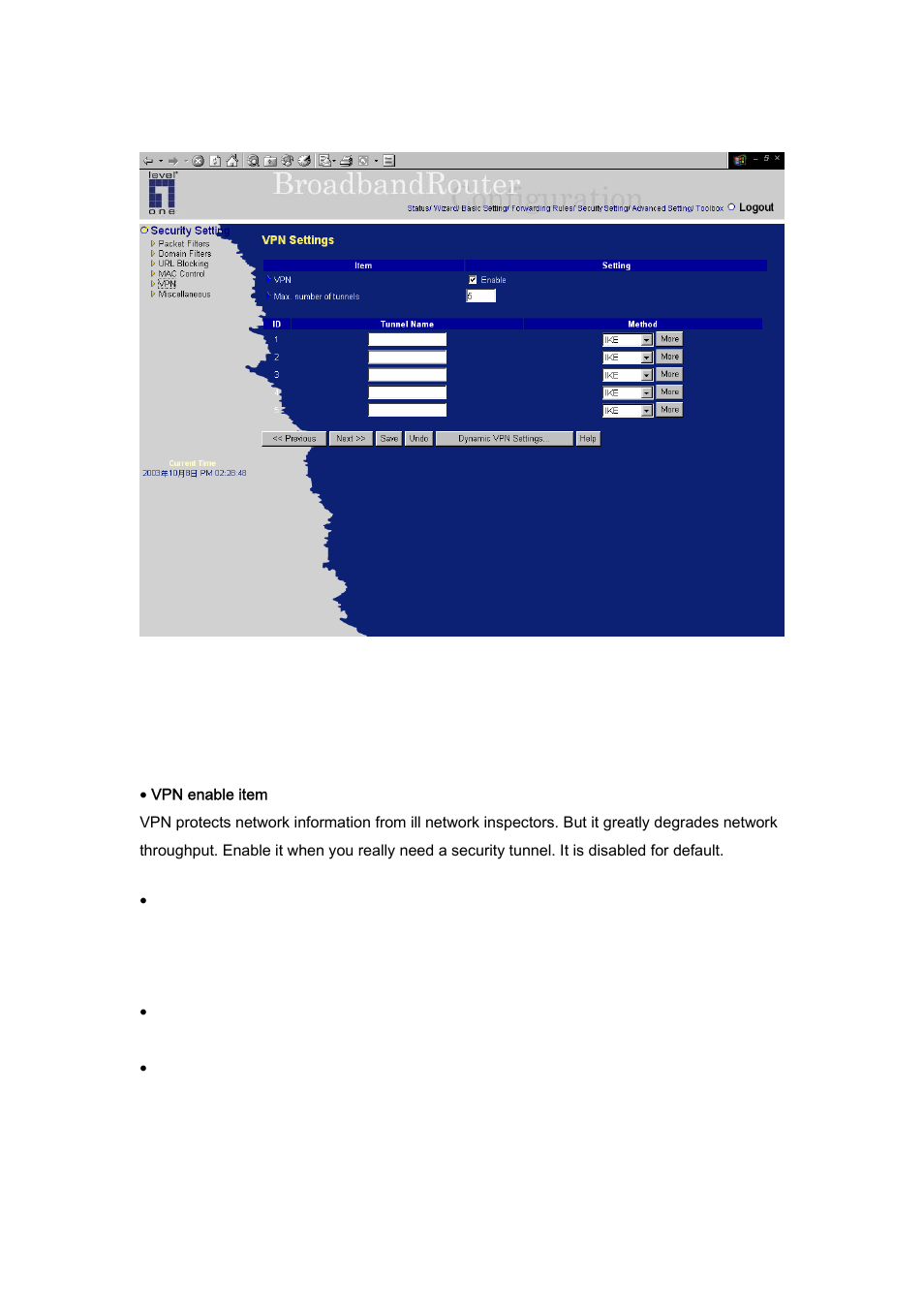LevelOne NetCon FBR-1409TX User Manual | Page 44 / 88