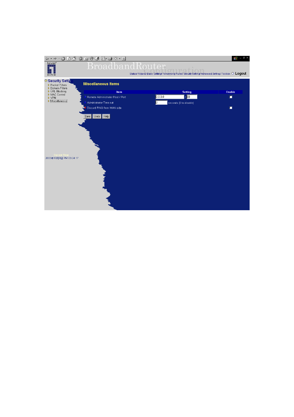 LevelOne NetCon FBR-1409TX User Manual | Page 50 / 88