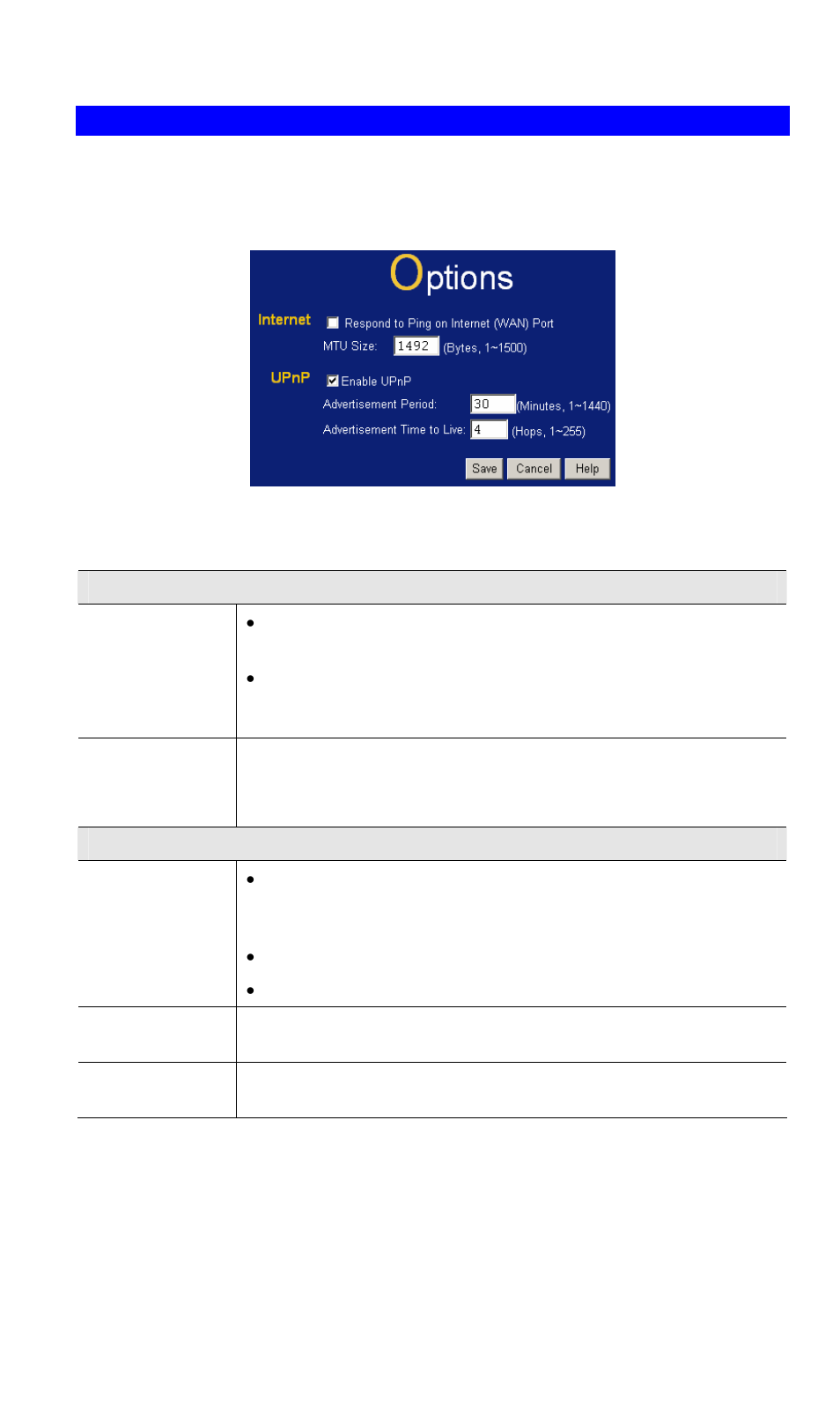 Options | LevelOne WBR-3407 User Manual | Page 72 / 99