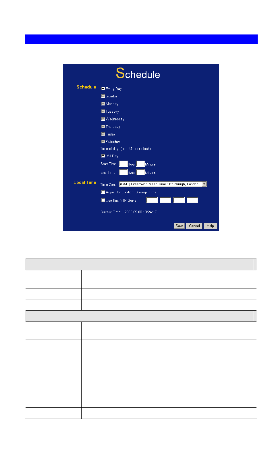 Schedule | LevelOne WBR-3407 User Manual | Page 73 / 99