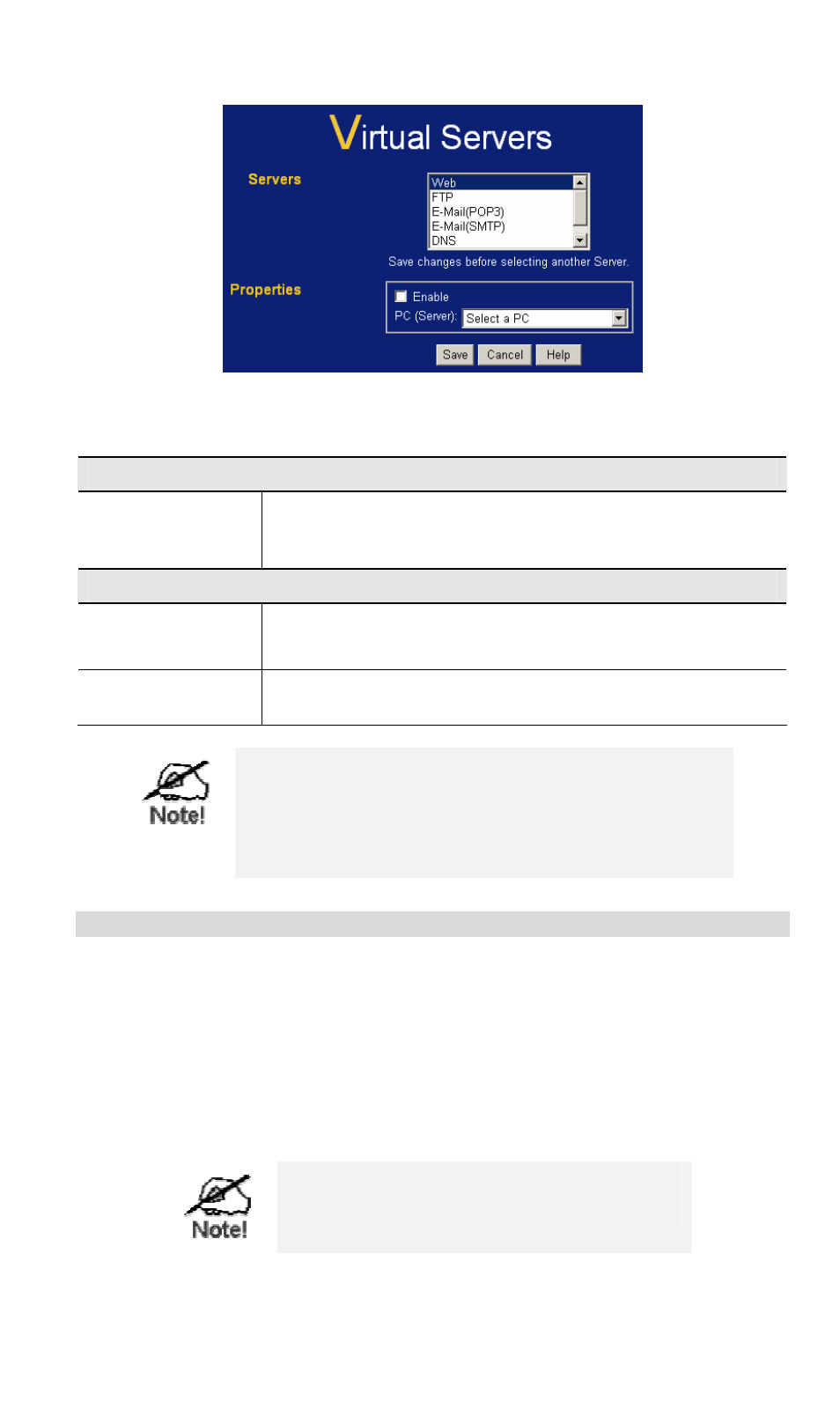 Connecting to the virtual servers | LevelOne WBR-3407 User Manual | Page 75 / 99