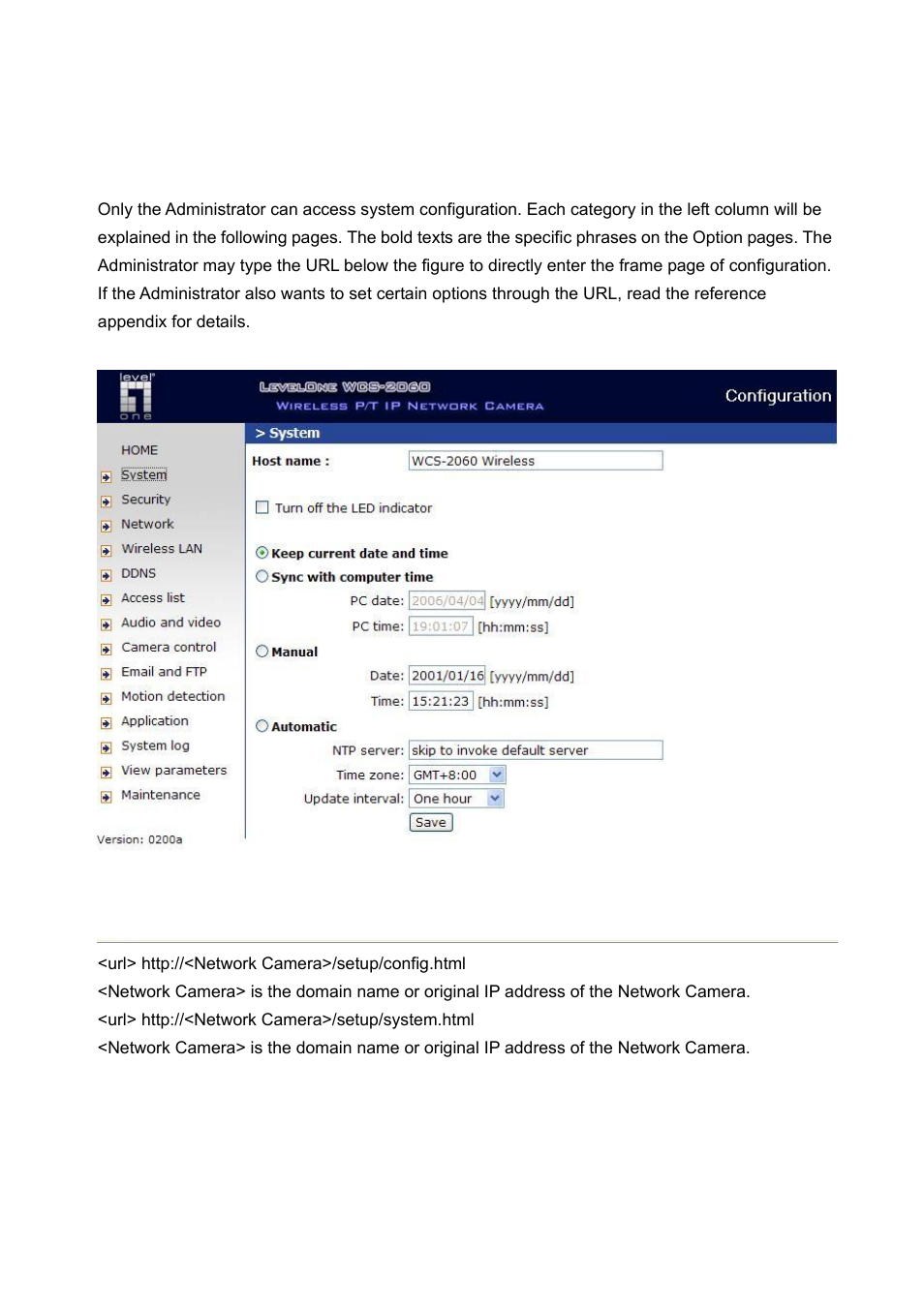 Definitions in configuration | LevelOne WCS-2060 User Manual | Page 26 / 75