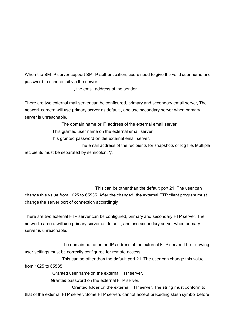 Email & ftp, Email | LevelOne WCS-2060 User Manual | Page 40 / 75