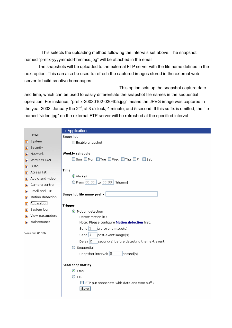 Method for sending snapshot | LevelOne WCS-2060 User Manual | Page 44 / 75