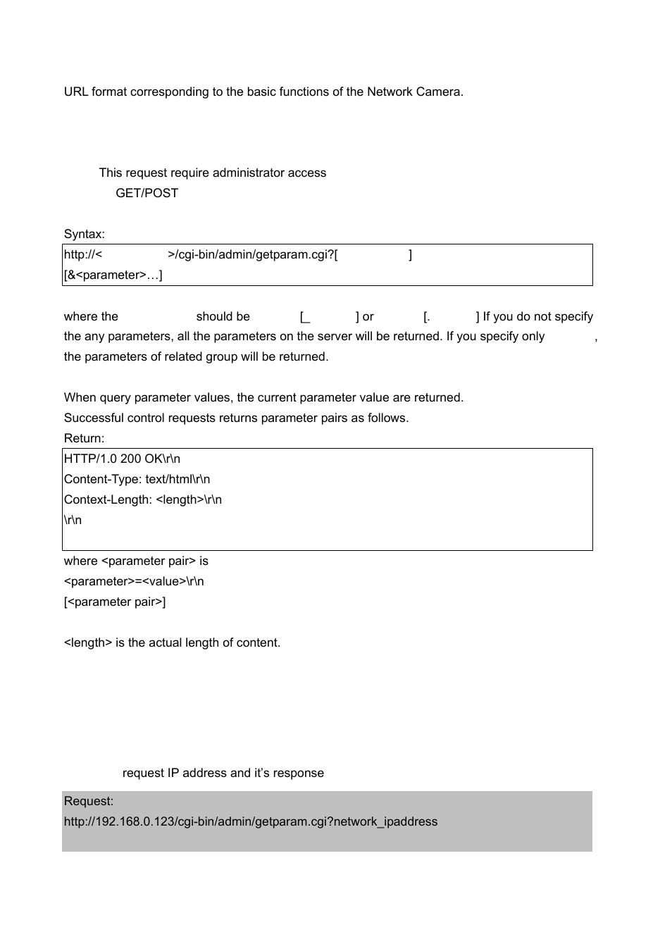 Get server parameter values | LevelOne WCS-2060 User Manual | Page 49 / 75