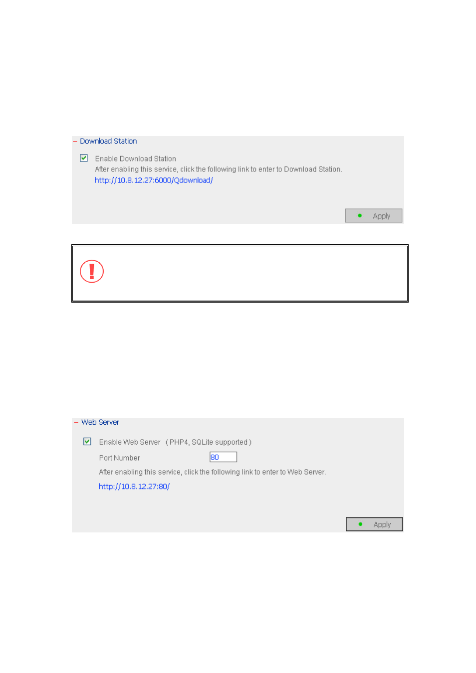 Download station, Web server | LevelOne 2-Bay SATA HDD w/ Gigabit Ethernet FNS-5000B User Manual | Page 45 / 108