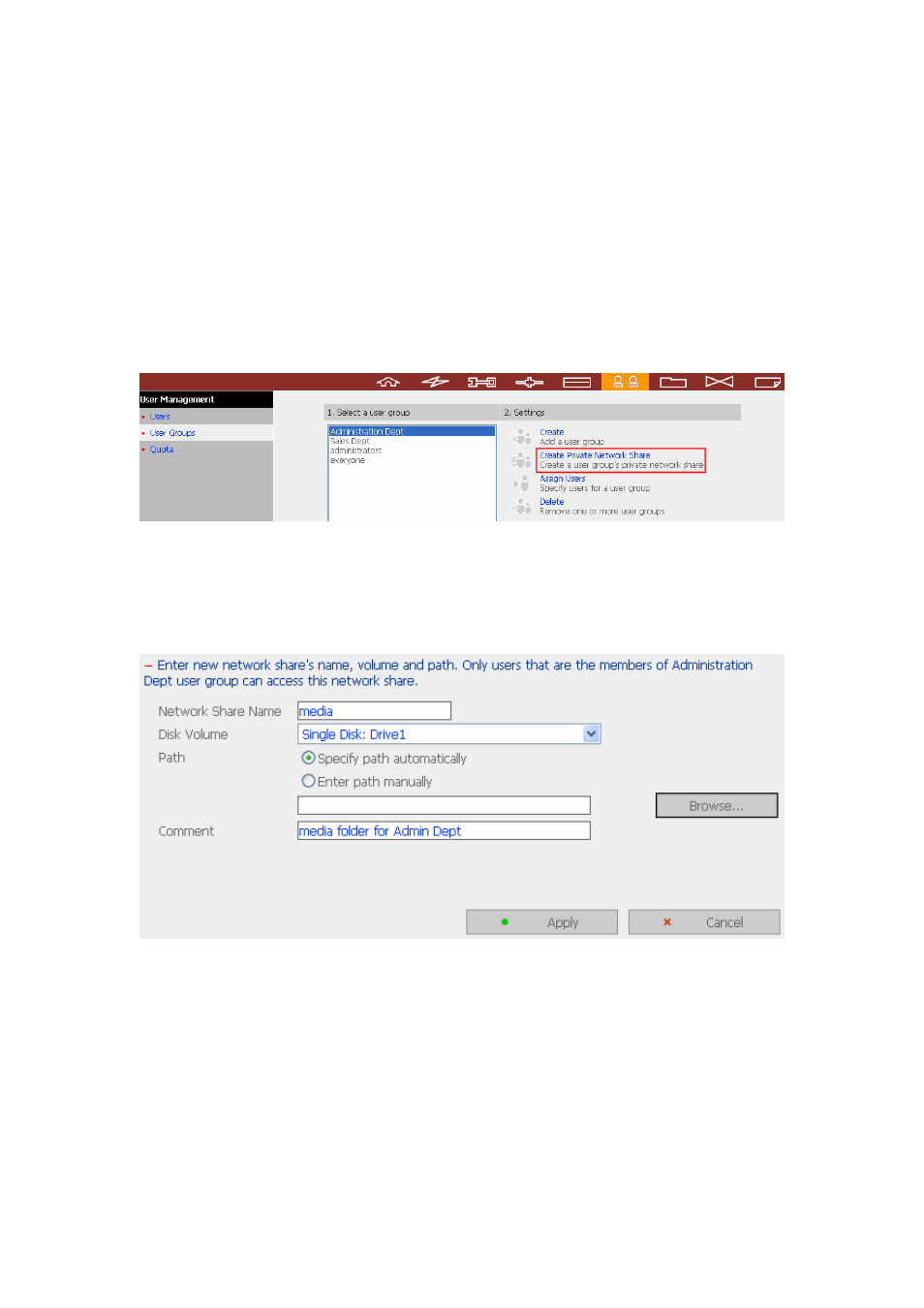 LevelOne 2-Bay SATA HDD w/ Gigabit Ethernet FNS-5000B User Manual | Page 58 / 108