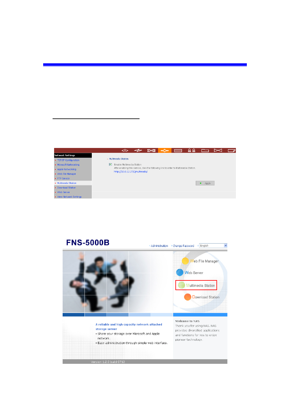 Multimedia station, Multimedia s | LevelOne 2-Bay SATA HDD w/ Gigabit Ethernet FNS-5000B User Manual | Page 78 / 108