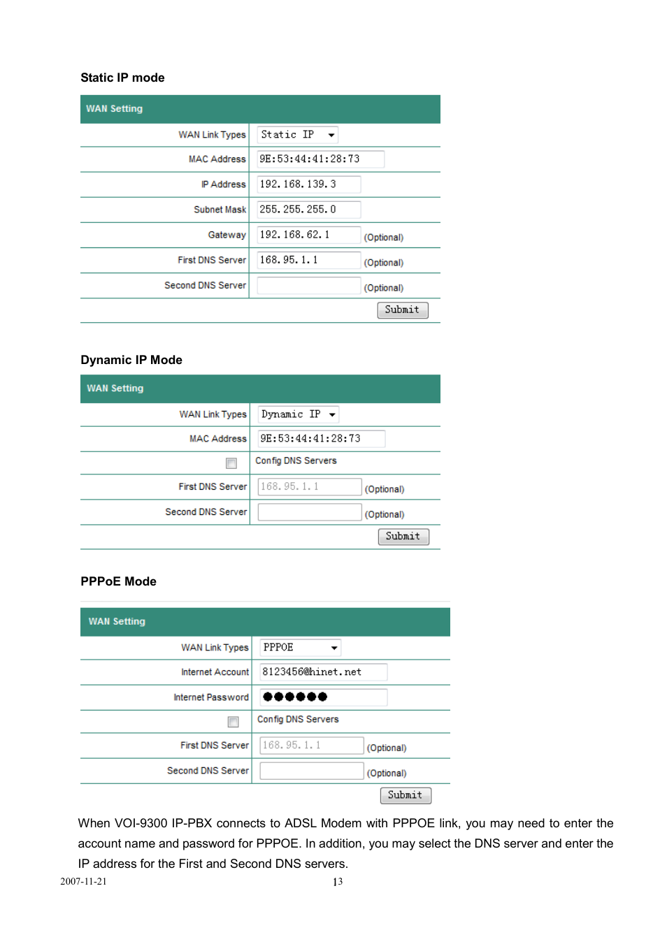 LevelOne SIP IP PBX VOI-9300 User Manual | Page 13 / 61