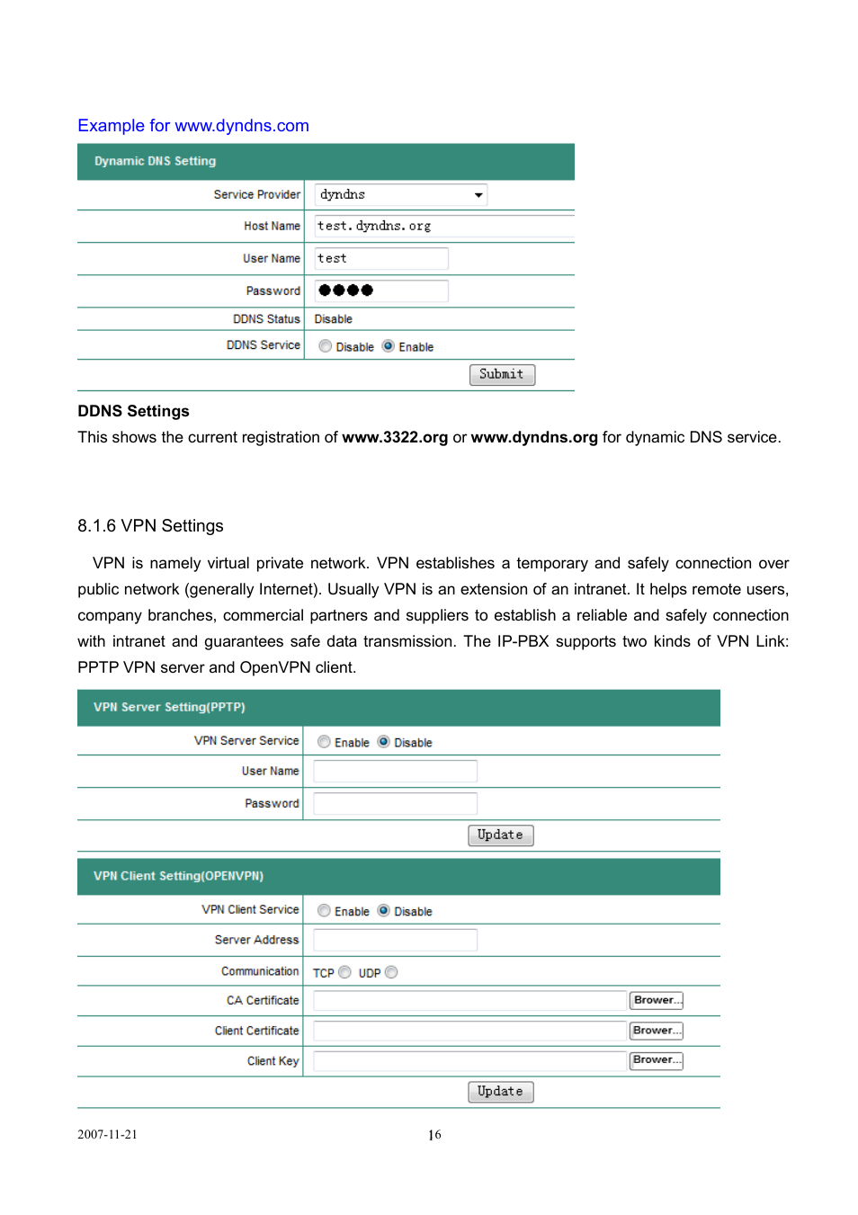 LevelOne SIP IP PBX VOI-9300 User Manual | Page 16 / 61