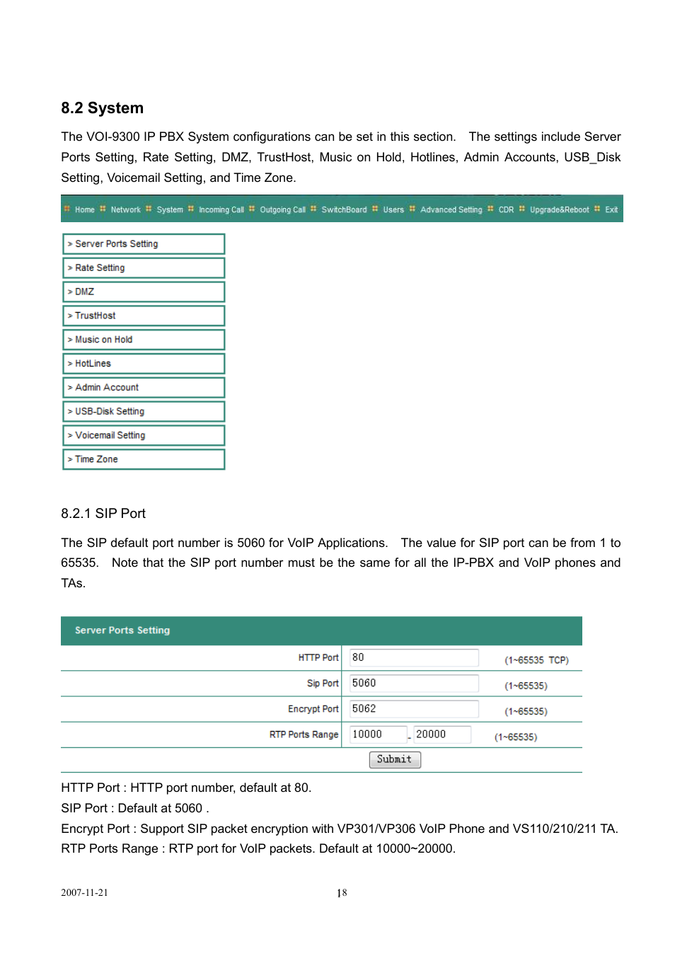 2 system | LevelOne SIP IP PBX VOI-9300 User Manual | Page 18 / 61