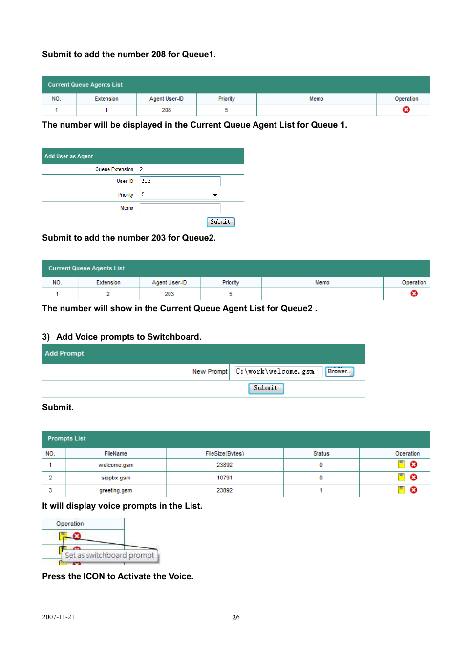 LevelOne SIP IP PBX VOI-9300 User Manual | Page 26 / 61