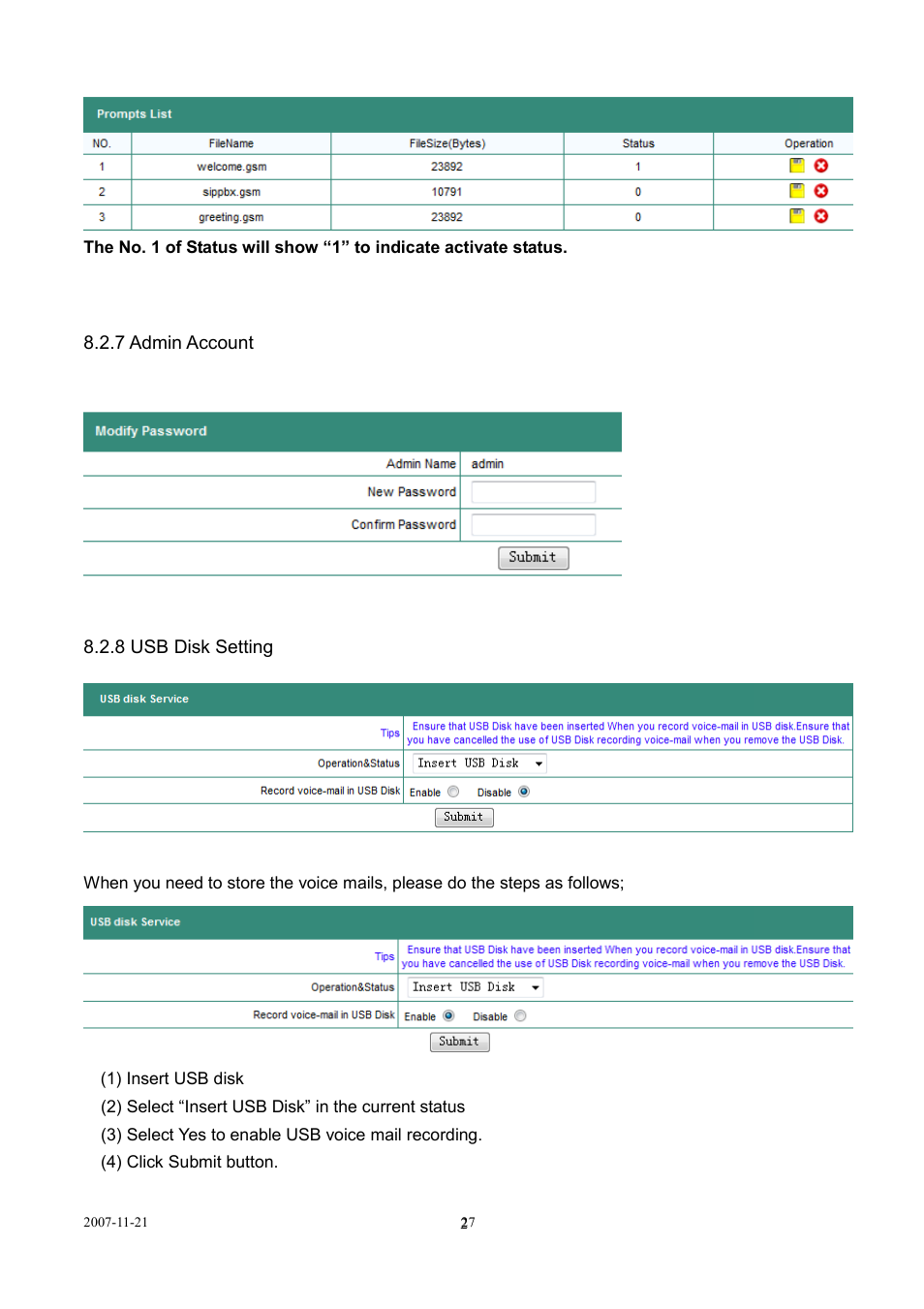 LevelOne SIP IP PBX VOI-9300 User Manual | Page 27 / 61