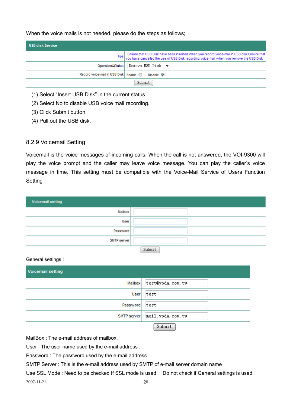 LevelOne SIP IP PBX VOI-9300 User Manual | Page 28 / 61
