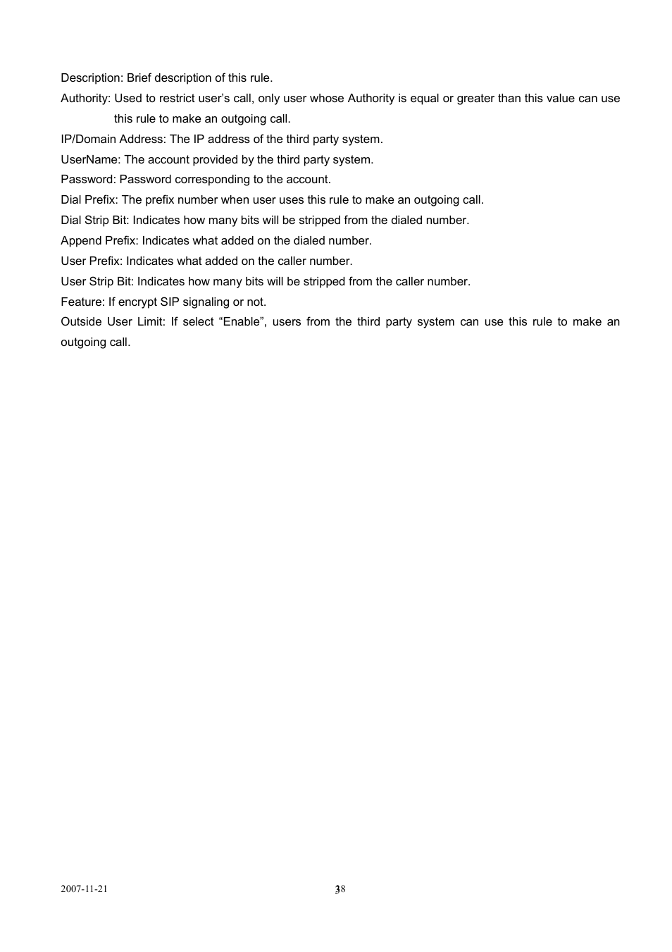 LevelOne SIP IP PBX VOI-9300 User Manual | Page 38 / 61
