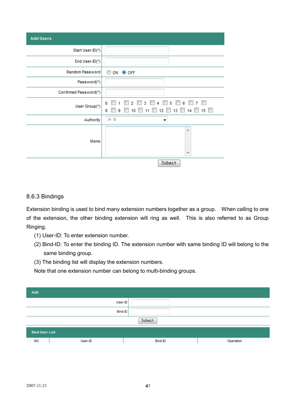 LevelOne SIP IP PBX VOI-9300 User Manual | Page 43 / 61