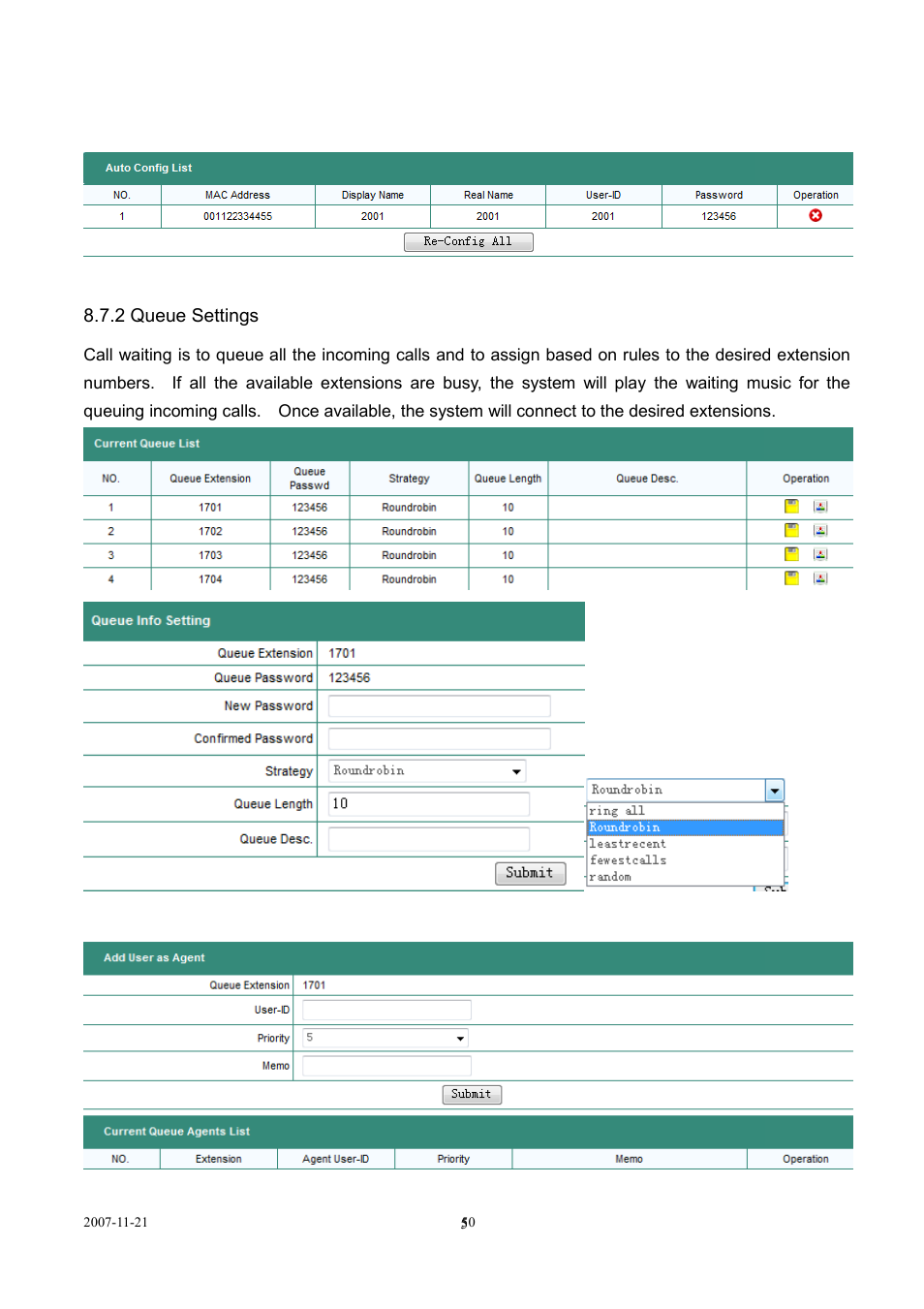LevelOne SIP IP PBX VOI-9300 User Manual | Page 50 / 61
