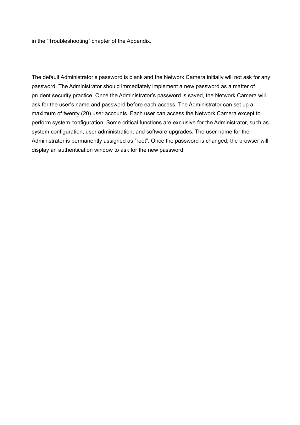 Add password to prevent unauthorized access | LevelOne FCS-1060 User Manual | Page 12 / 77