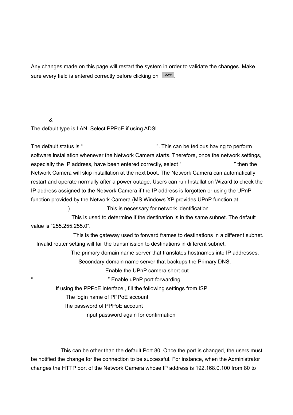 Network settings, Network type | LevelOne FCS-1060 User Manual | Page 29 / 77