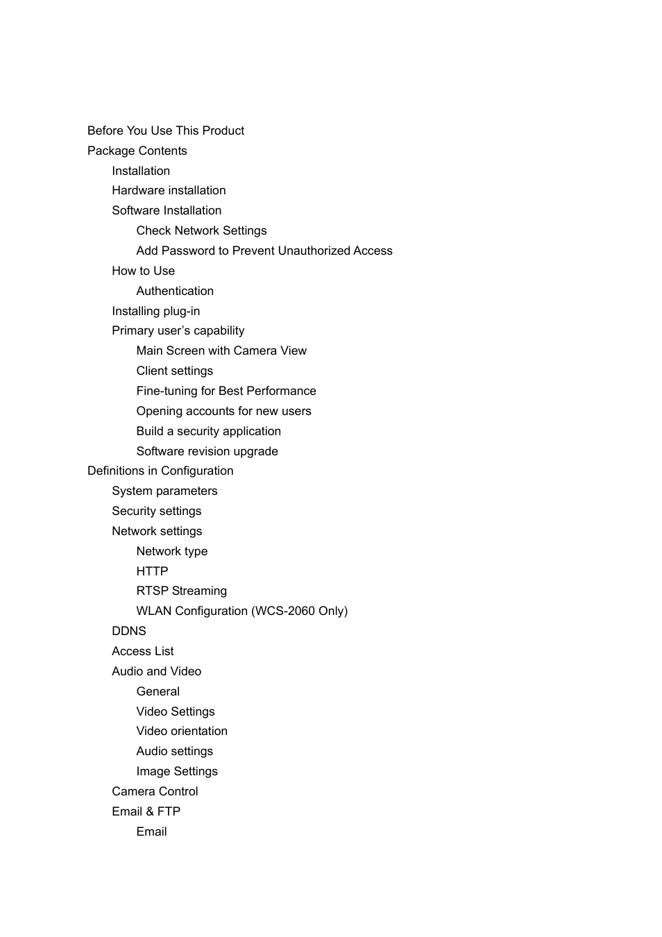 LevelOne FCS-1060 User Manual | Page 3 / 77