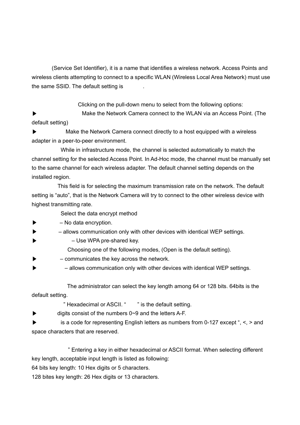 Wlan configuration (wcs-2060 only) | LevelOne FCS-1060 User Manual | Page 31 / 77