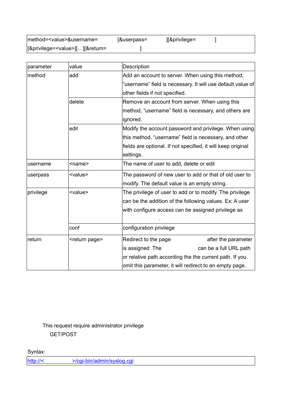 System logs | LevelOne FCS-1060 User Manual | Page 67 / 77