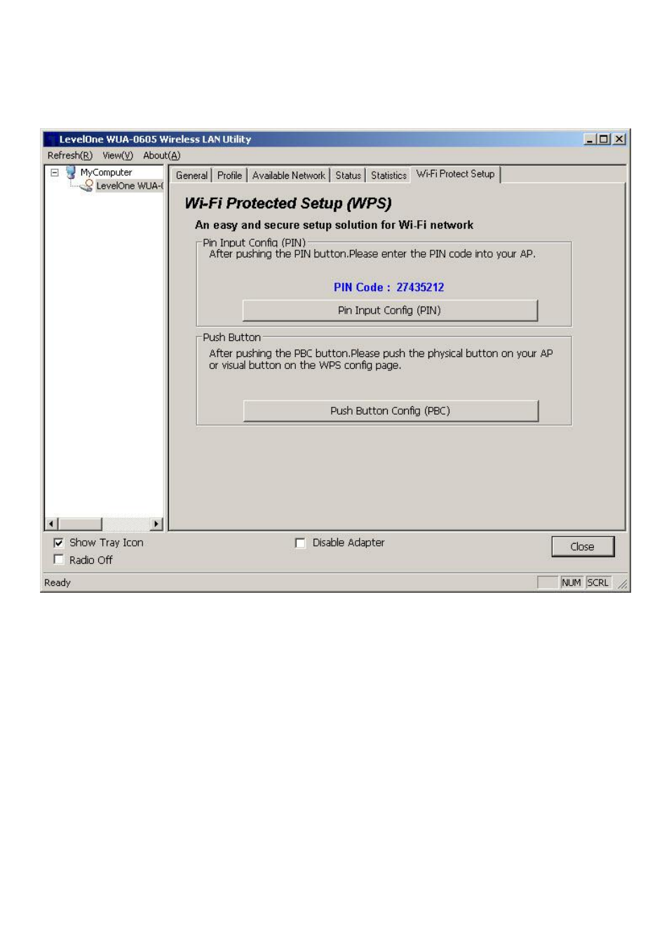 Wi-fi protected setup (wps) | LevelOne WUA-0605 User Manual | Page 21 / 29