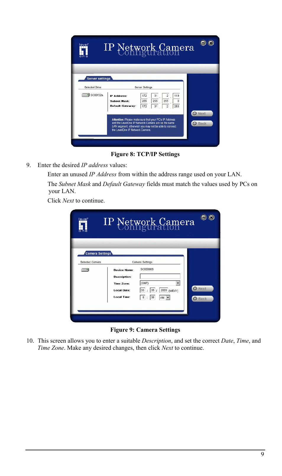 LevelOne WCS-2000 User Manual | Page 12 / 67