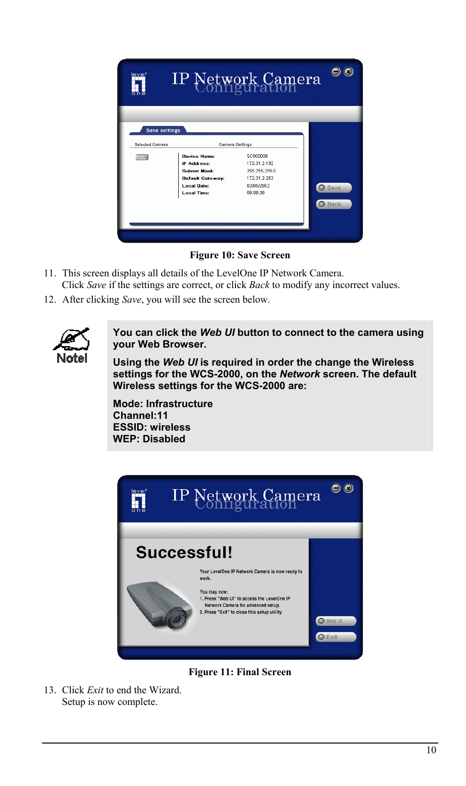 LevelOne WCS-2000 User Manual | Page 13 / 67