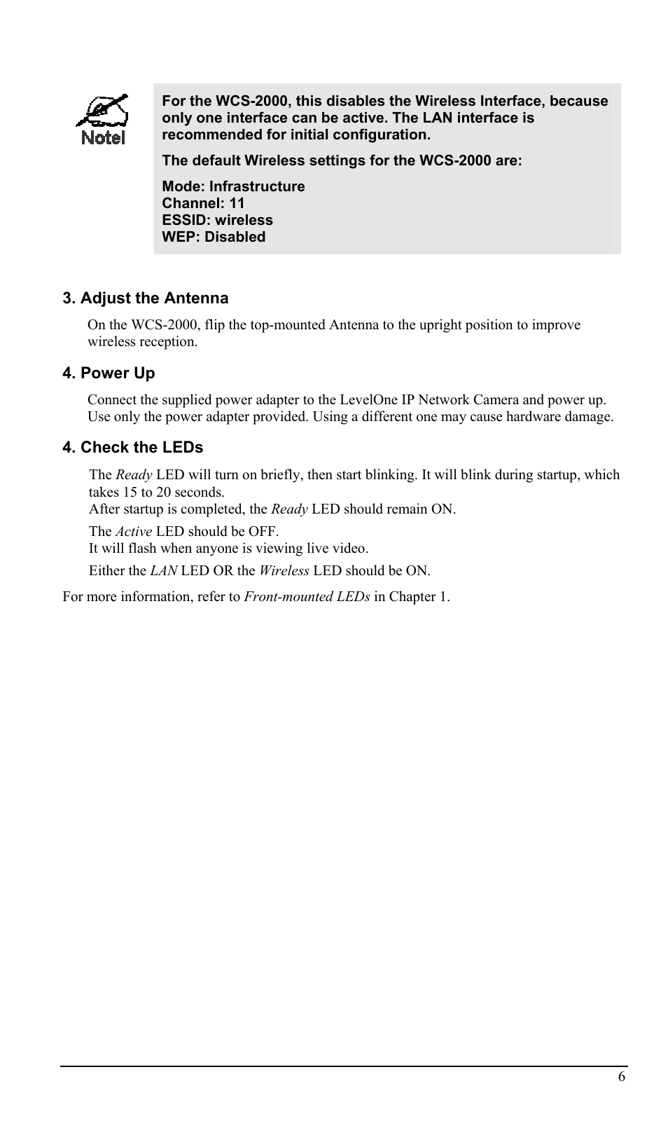 LevelOne WCS-2000 User Manual | Page 9 / 67