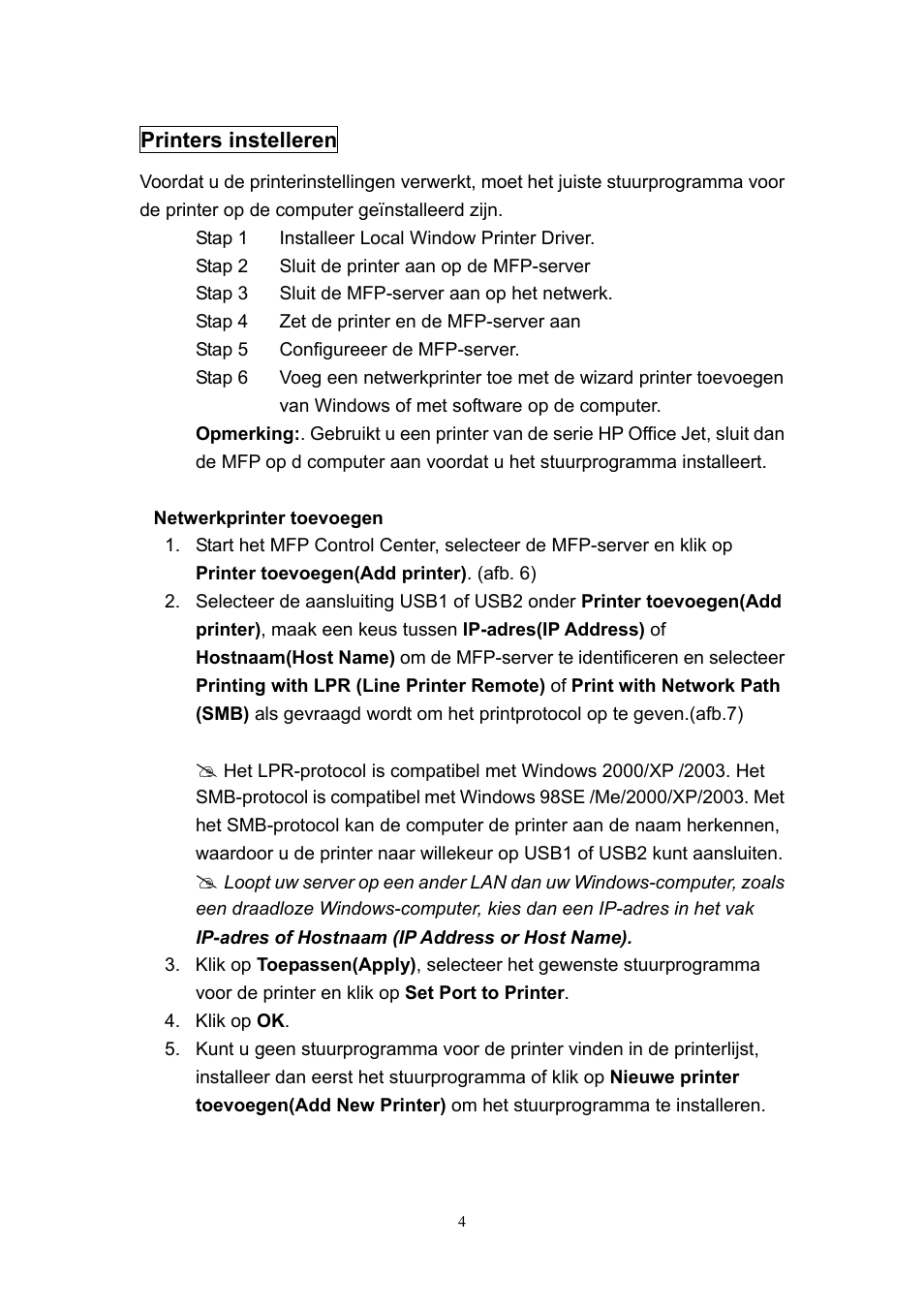 LevelOne 11g Wireless 2-port USB/MFP WUS-3200 User Manual | Page 34 / 54