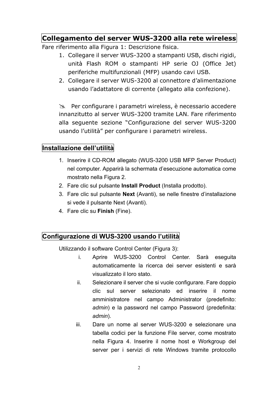LevelOne 11g Wireless 2-port USB/MFP WUS-3200 User Manual | Page 38 / 54