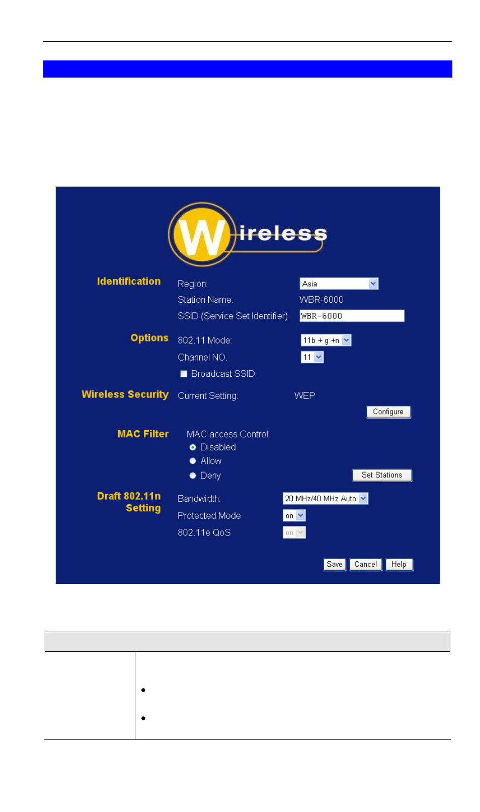 Wireless screen, Data - wireless screen | LevelOne WBR-6000 User Manual | Page 21 / 92