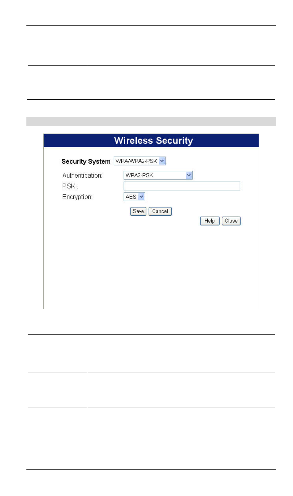 Wpa2-psk wireless security, Data - wpa2-psk screen | LevelOne WBR-6000 User Manual | Page 26 / 92