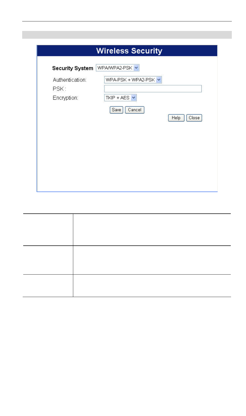 Wpa-psk+wpa2-psk wireless security, Data - wpa-psk+wpa2-psk screen | LevelOne WBR-6000 User Manual | Page 27 / 92
