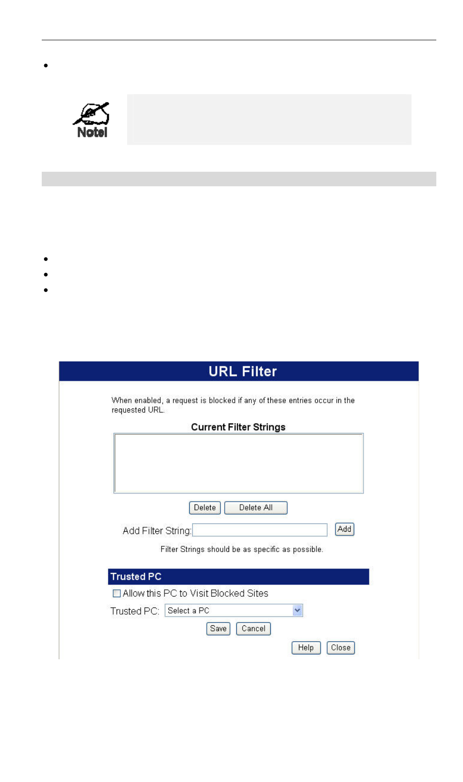 Url filter | LevelOne WBR-6000 User Manual | Page 53 / 92
