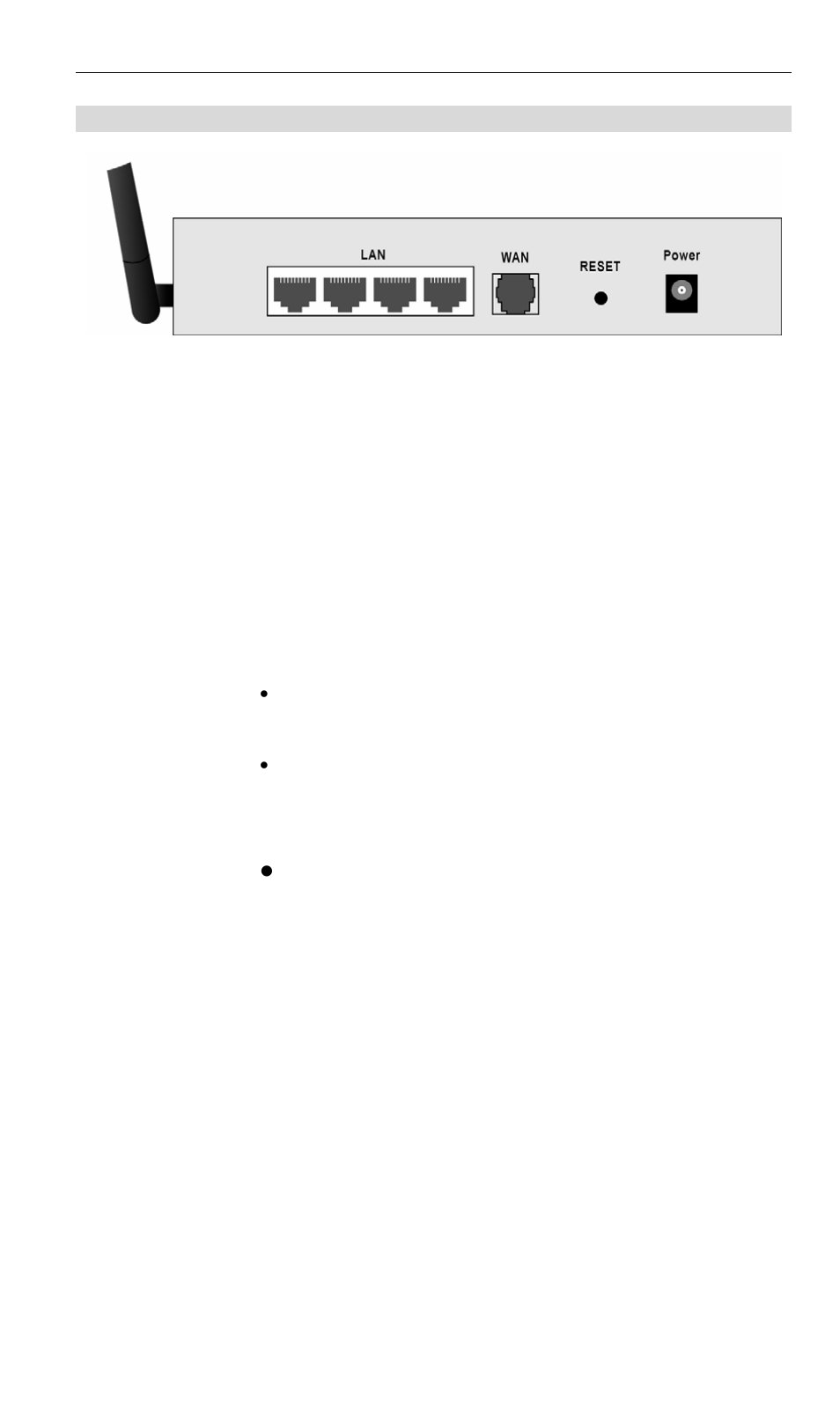 Rear panel | LevelOne WBR-6000 User Manual | Page 9 / 92