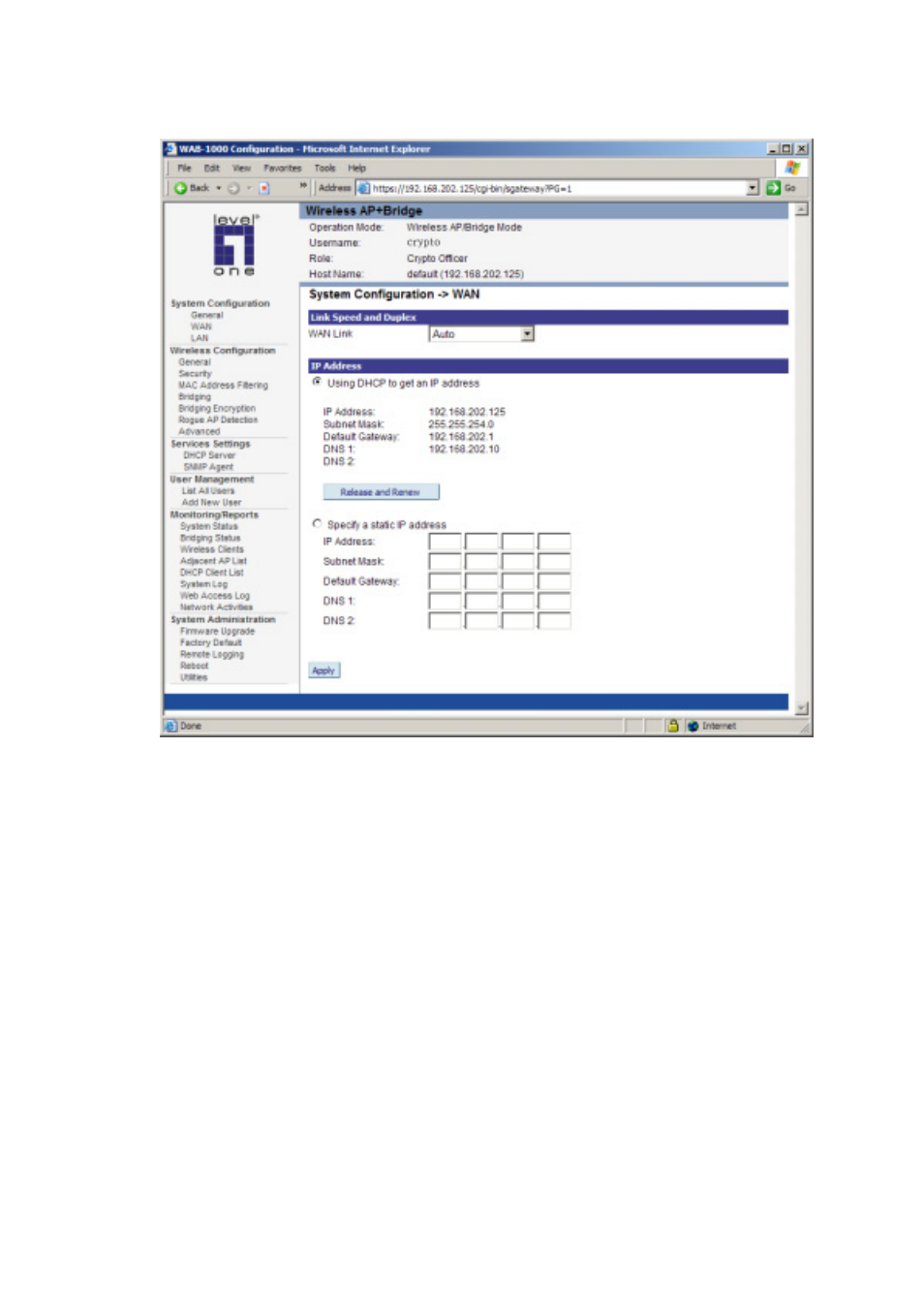 LevelOne WAB-1000 User Manual | Page 22 / 59