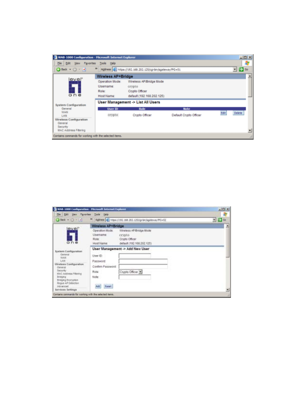 Monitoring/reports | LevelOne WAB-1000 User Manual | Page 36 / 59