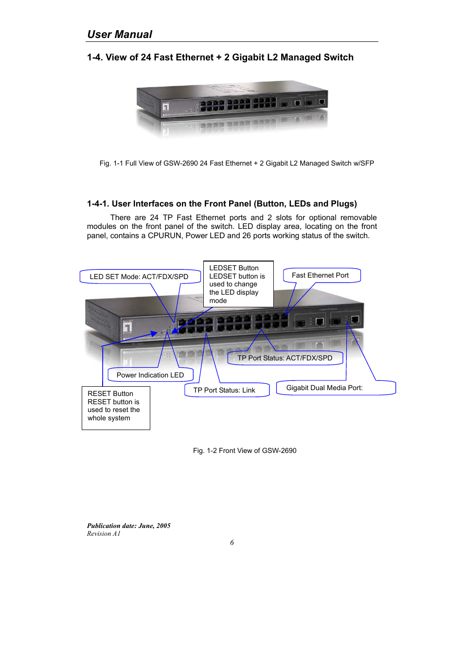 User manual | LevelOne ProCon GSW-2690 User Manual | Page 10 / 265