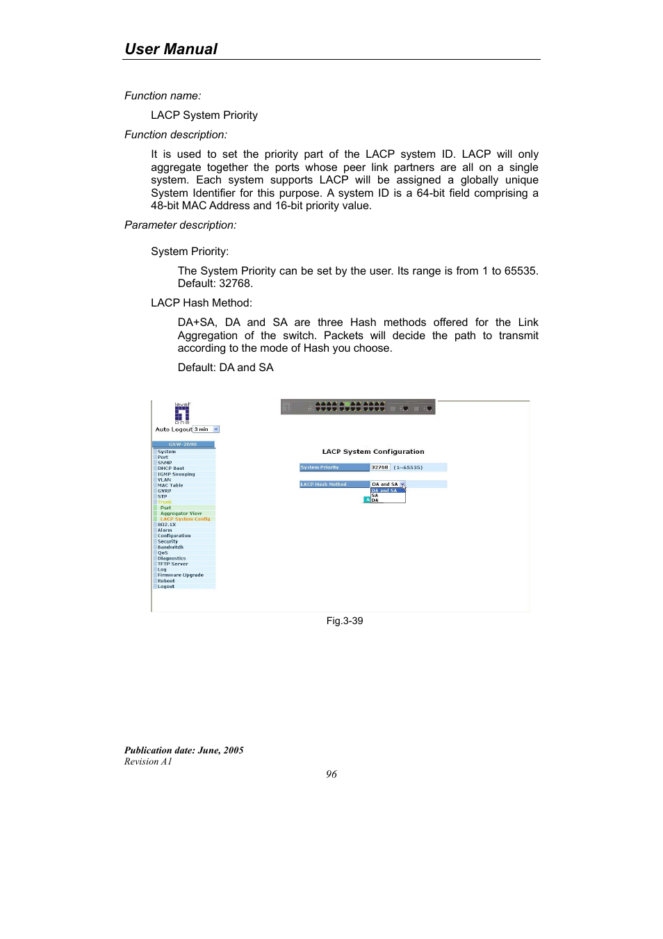User manual | LevelOne ProCon GSW-2690 User Manual | Page 100 / 265