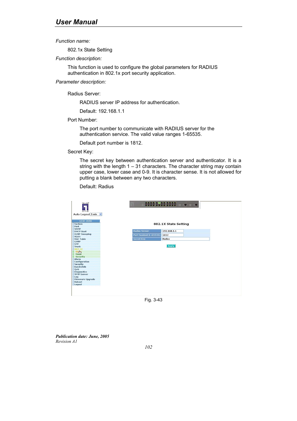 User manual | LevelOne ProCon GSW-2690 User Manual | Page 106 / 265