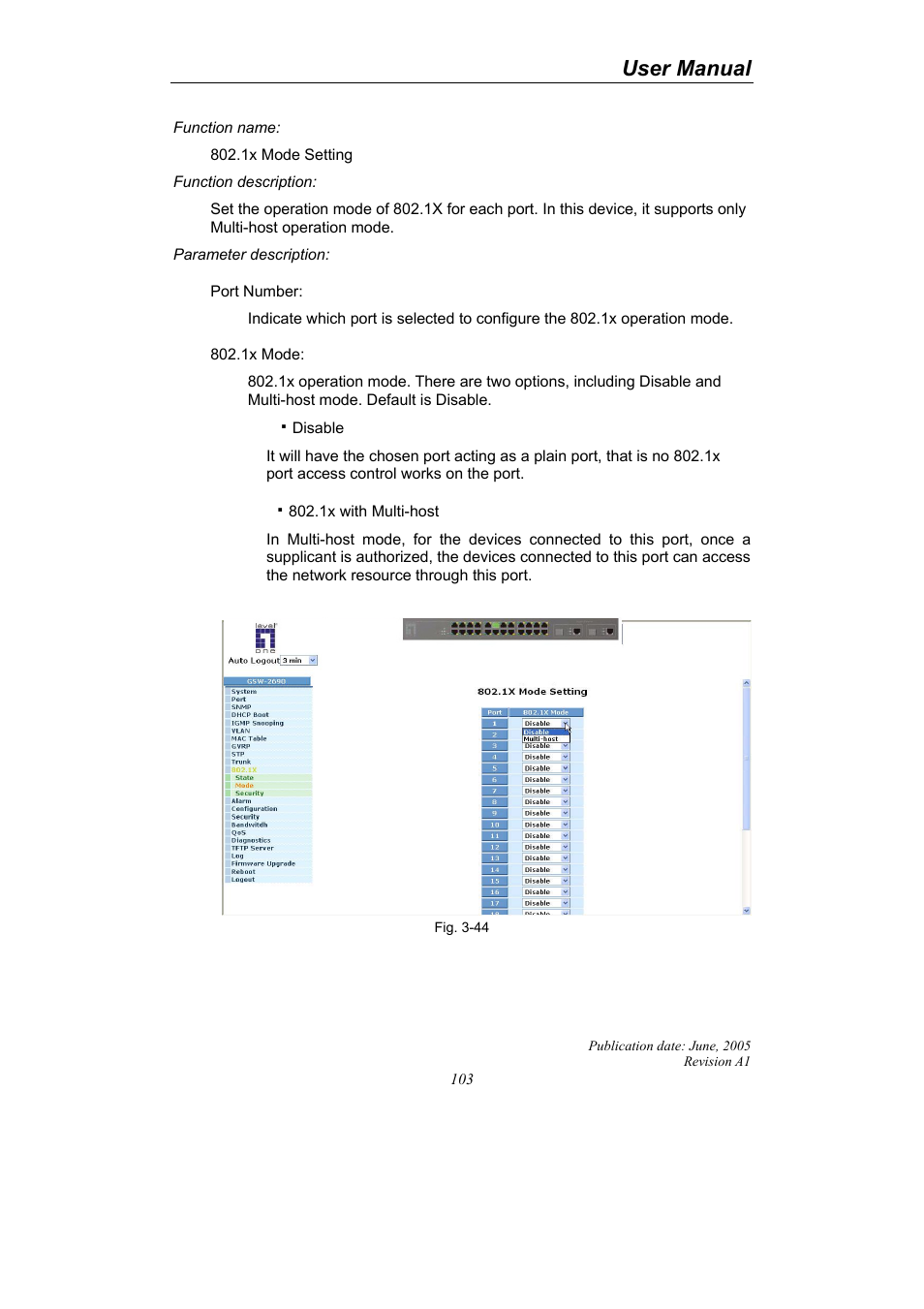 User manual | LevelOne ProCon GSW-2690 User Manual | Page 107 / 265