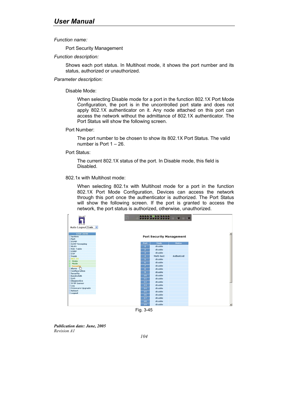 User manual | LevelOne ProCon GSW-2690 User Manual | Page 108 / 265