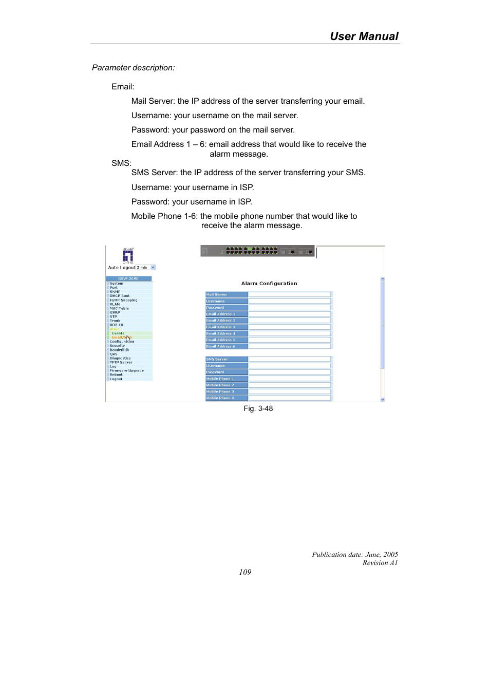 User manual | LevelOne ProCon GSW-2690 User Manual | Page 113 / 265