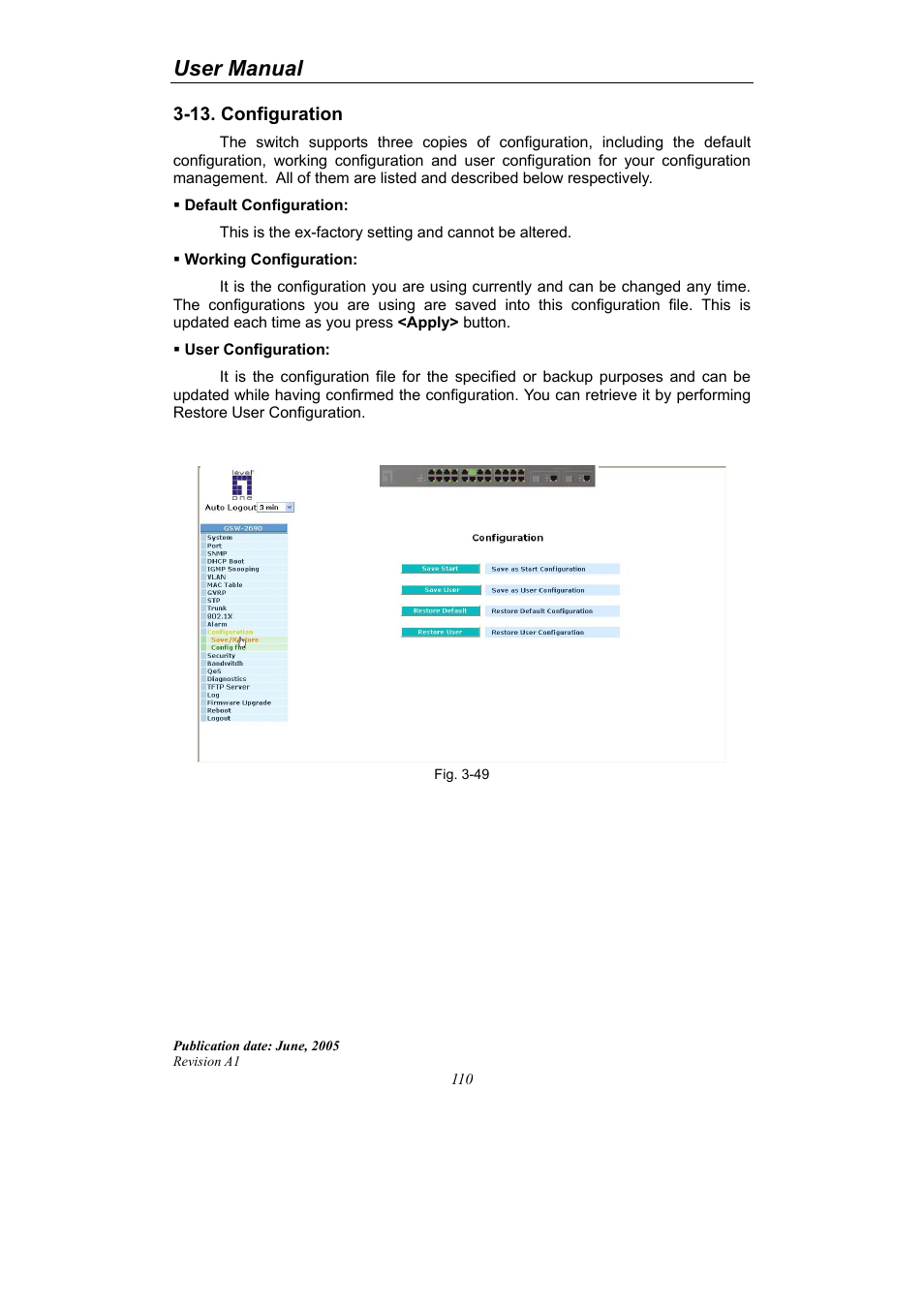 User manual | LevelOne ProCon GSW-2690 User Manual | Page 114 / 265